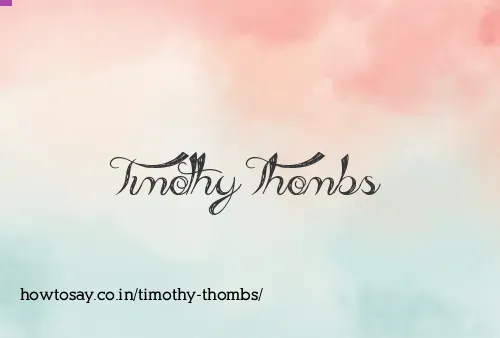 Timothy Thombs
