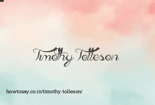 Timothy Tolleson