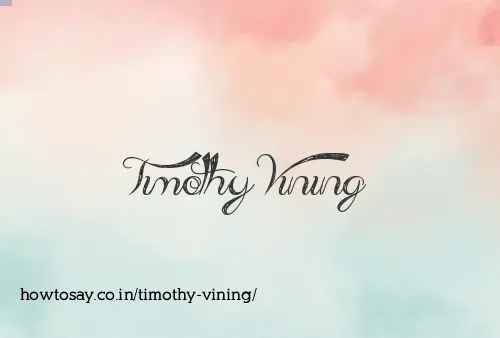 Timothy Vining