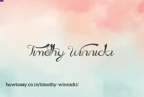 Timothy Winnicki