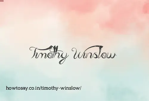 Timothy Winslow