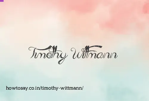 Timothy Wittmann