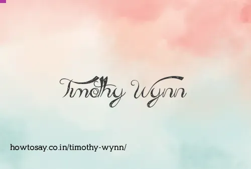 Timothy Wynn