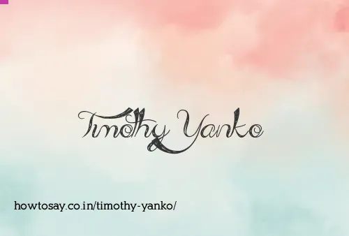 Timothy Yanko