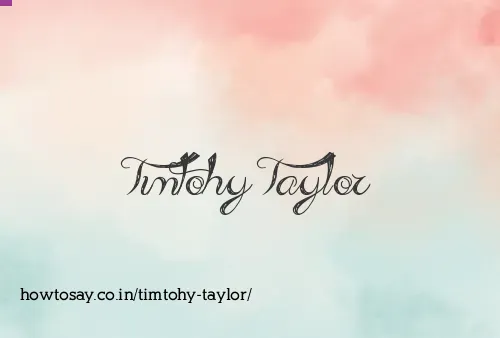 Timtohy Taylor