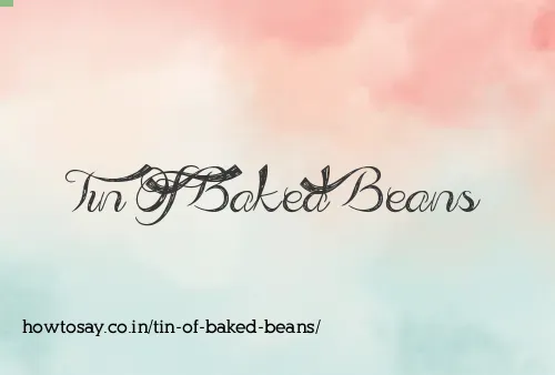 Tin Of Baked Beans