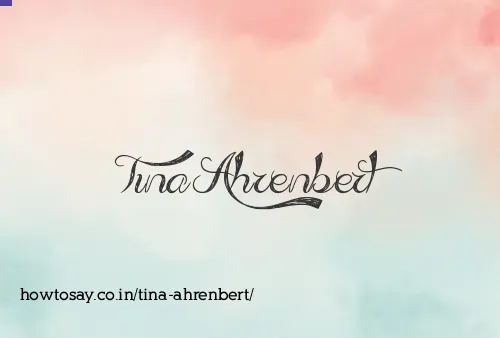 Tina Ahrenbert