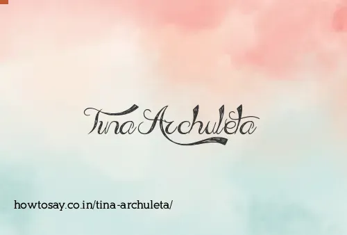 Tina Archuleta