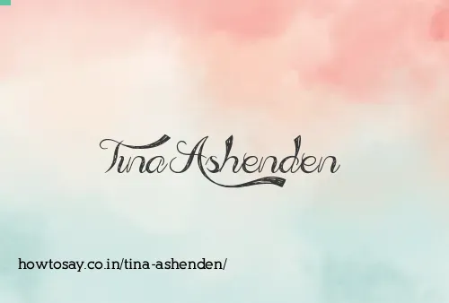 Tina Ashenden