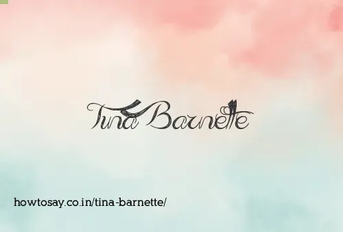 Tina Barnette