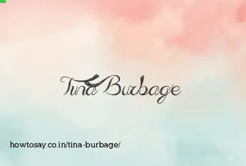Tina Burbage