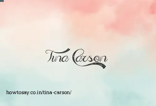 Tina Carson