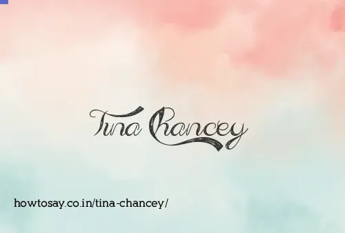 Tina Chancey