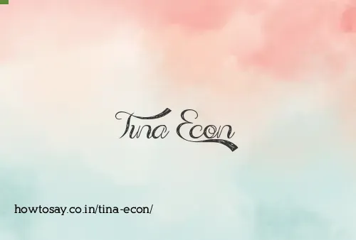Tina Econ