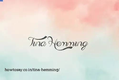Tina Hemming