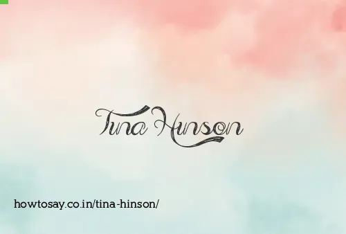 Tina Hinson