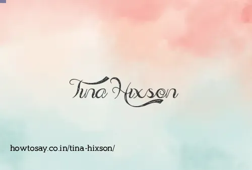 Tina Hixson