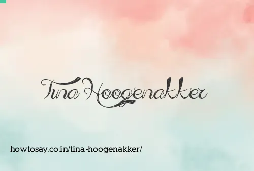 Tina Hoogenakker