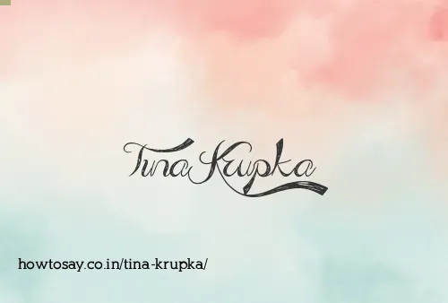 Tina Krupka