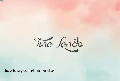 Tina Lancto
