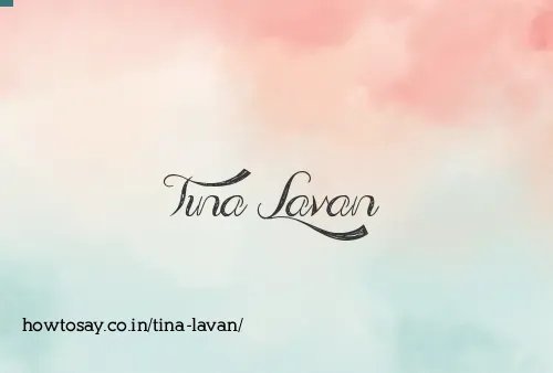 Tina Lavan