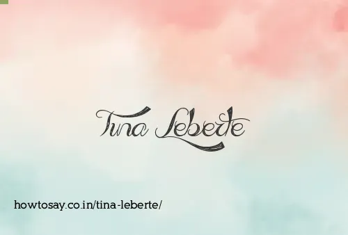 Tina Leberte