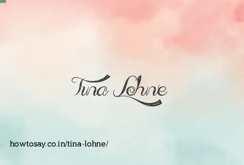 Tina Lohne