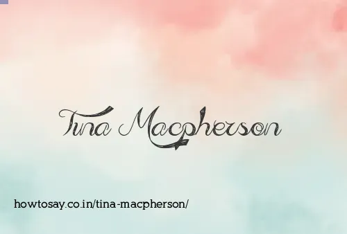 Tina Macpherson