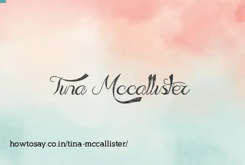 Tina Mccallister