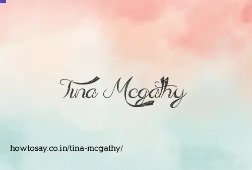 Tina Mcgathy
