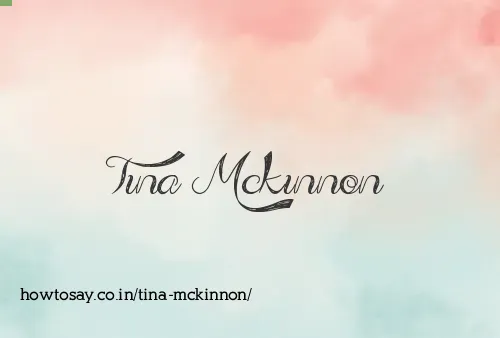 Tina Mckinnon