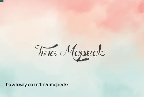 Tina Mcpeck