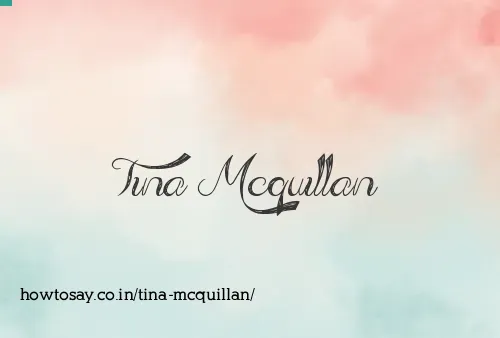 Tina Mcquillan