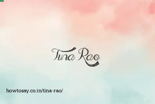 Tina Rao