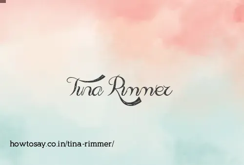 Tina Rimmer