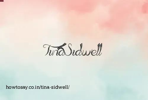 Tina Sidwell