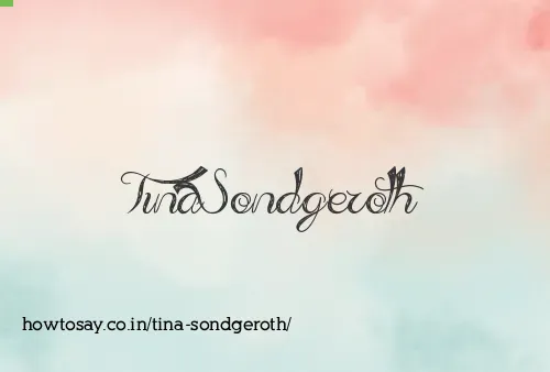Tina Sondgeroth