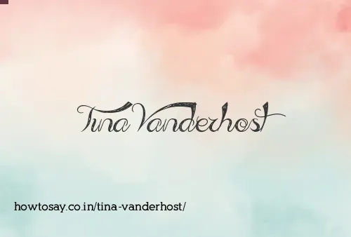 Tina Vanderhost