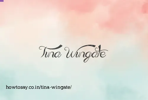 Tina Wingate