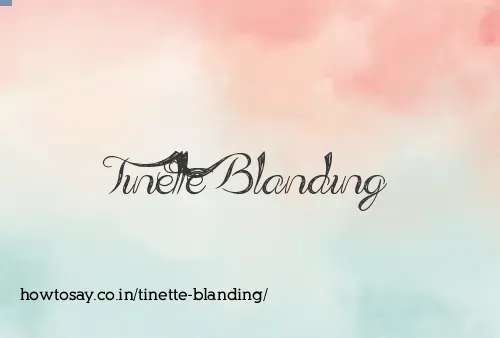 Tinette Blanding