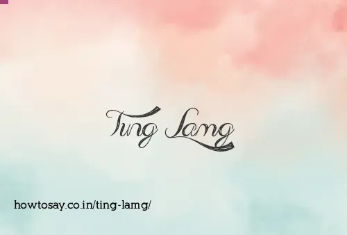 Ting Lamg