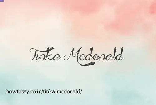 Tinka Mcdonald
