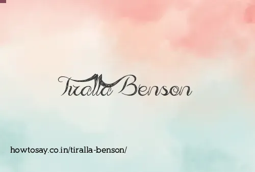 Tiralla Benson