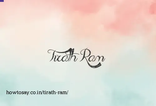 Tirath Ram