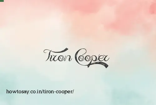 Tiron Cooper