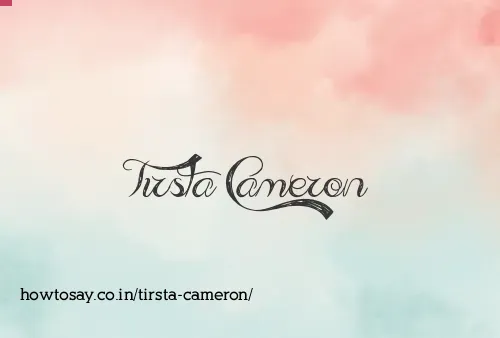 Tirsta Cameron