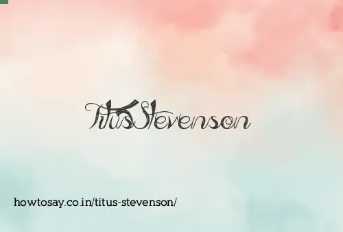 Titus Stevenson