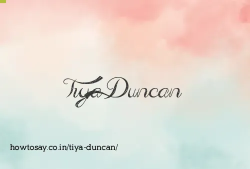 Tiya Duncan