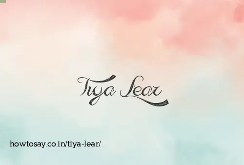 Tiya Lear