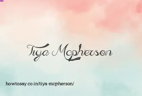 Tiya Mcpherson